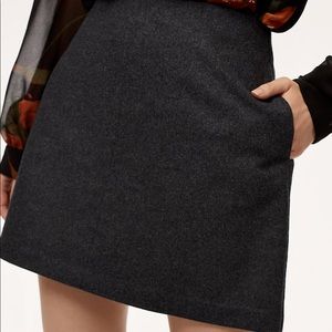 Wilfred Essonne Heather Charcoal Skirt size 2